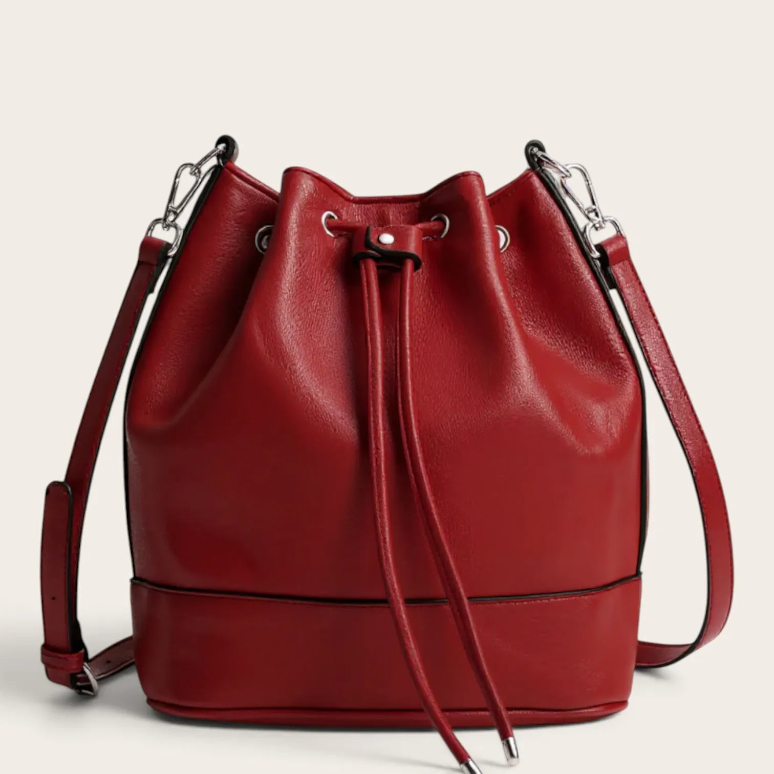 Sac seau cordon similicuir
