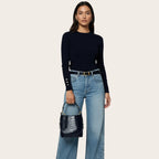 Sac seau croco noir