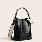 Sac seau croco noir