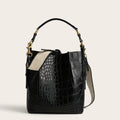 Sac seau croco noir