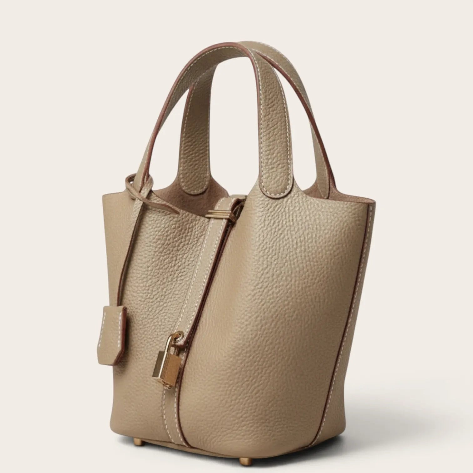 Sac seau cuir éléphant