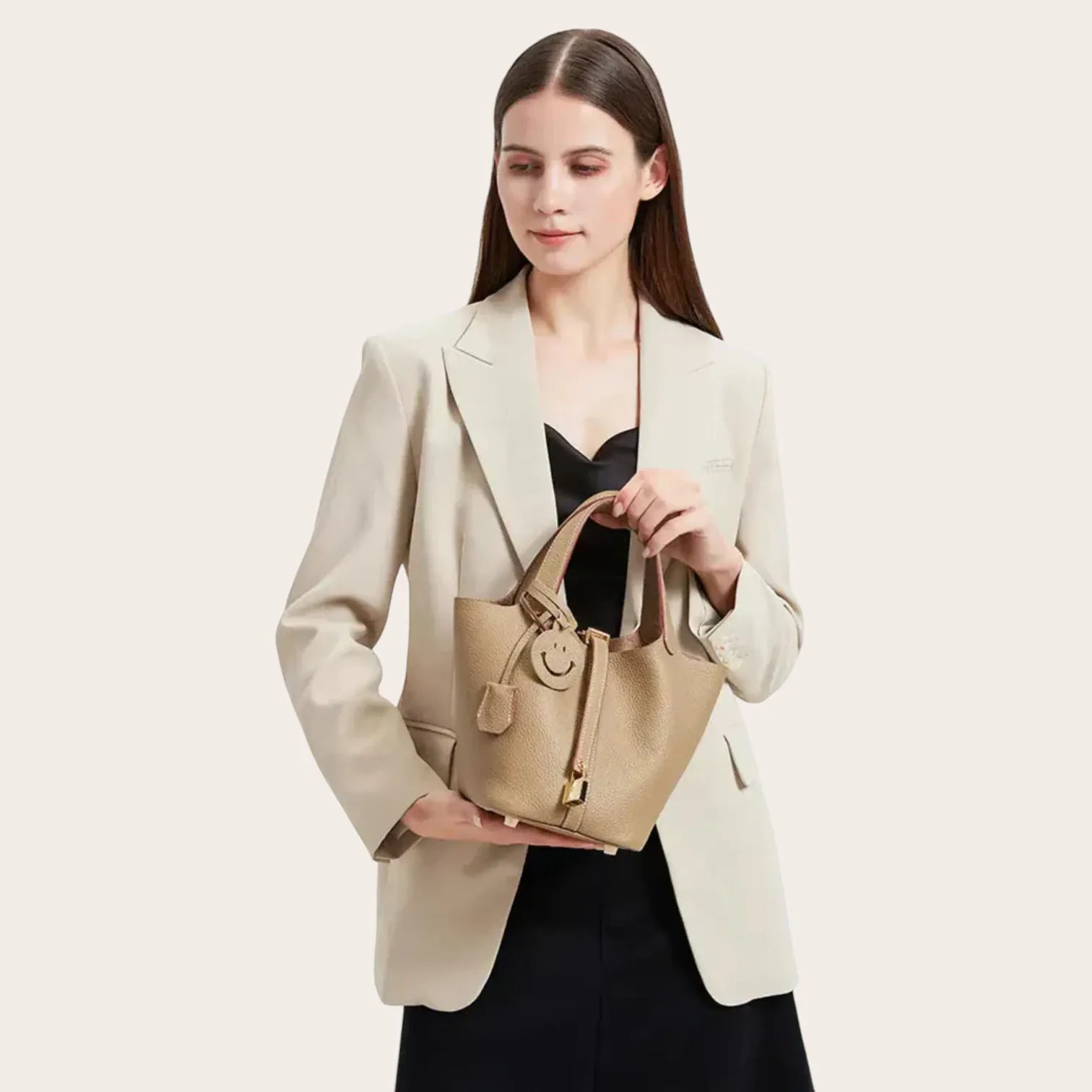 Sac seau cuir éléphant