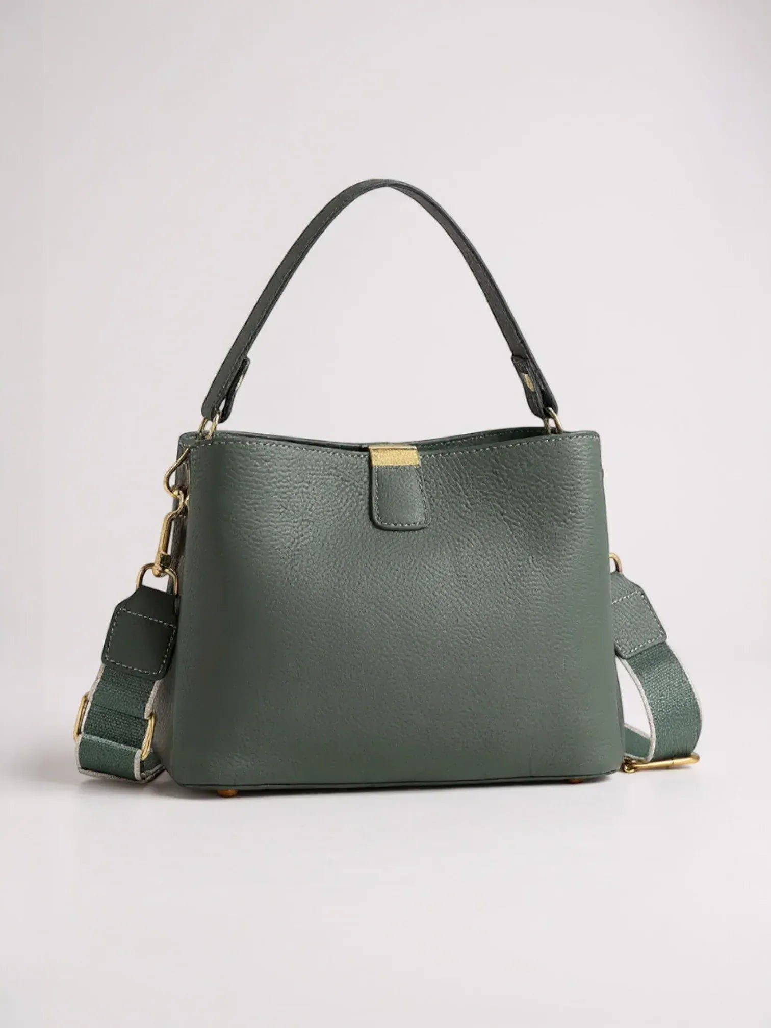 Sac seau cuir grainé