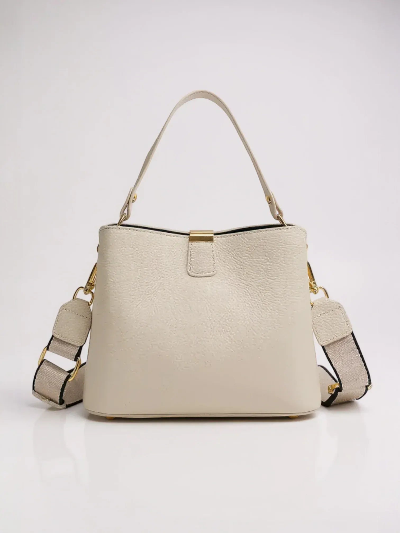Sac seau cuir grainé
