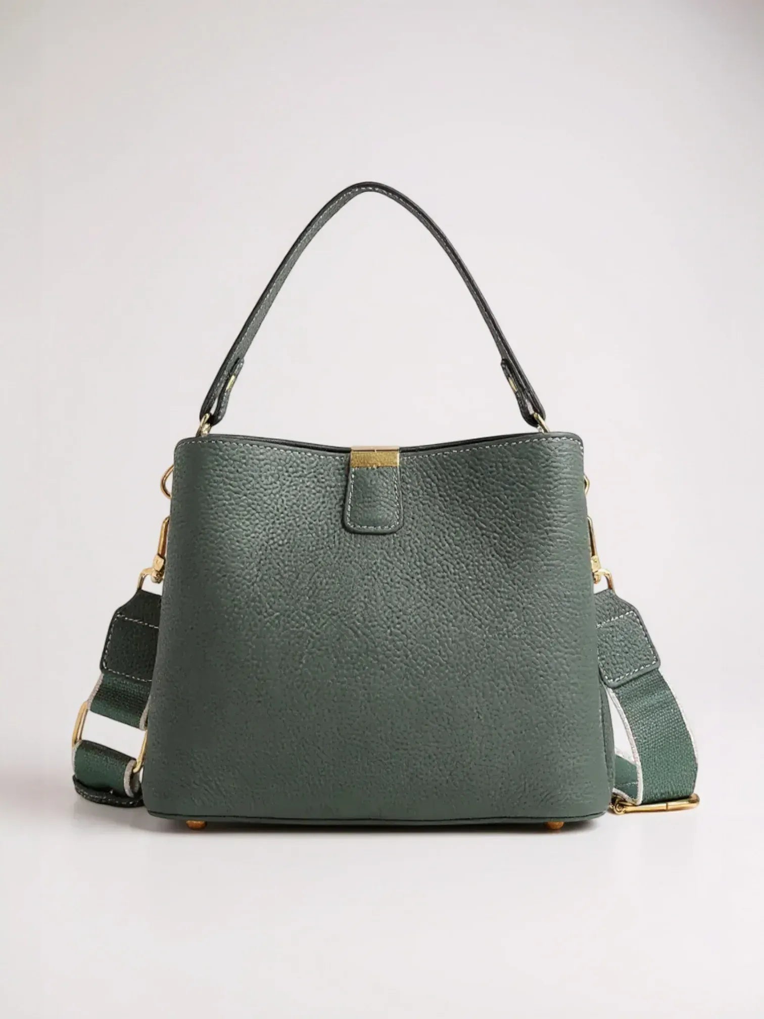 Sac seau cuir grainé