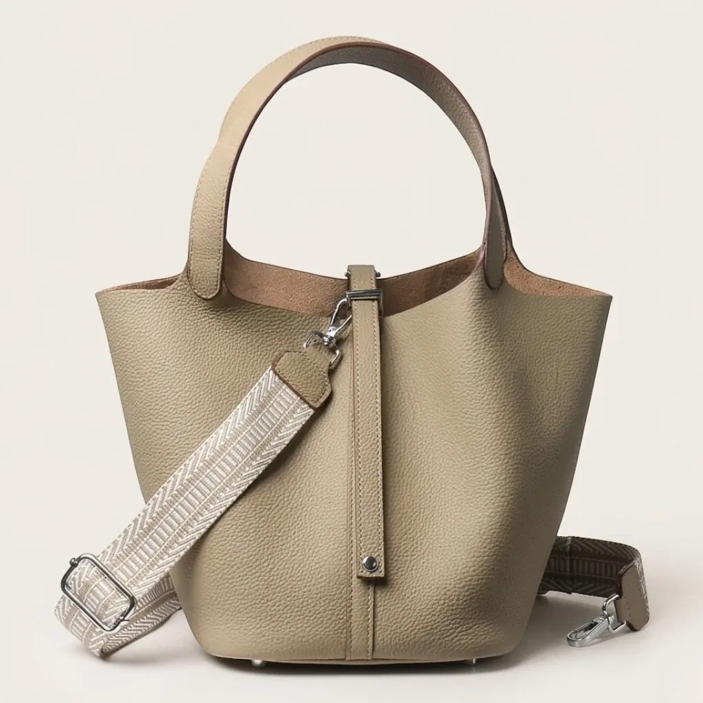 Sac seau khaki