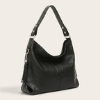 Sac seau large cuir souple Noir