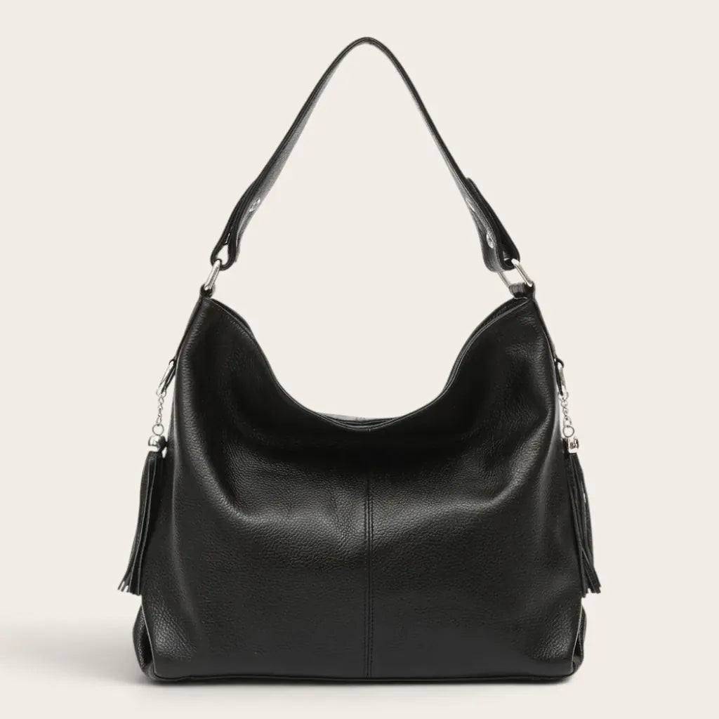 Sac seau large cuir souple Noir