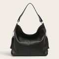 Sac seau large cuir souple Noir