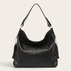 Sac seau large cuir souple Noir