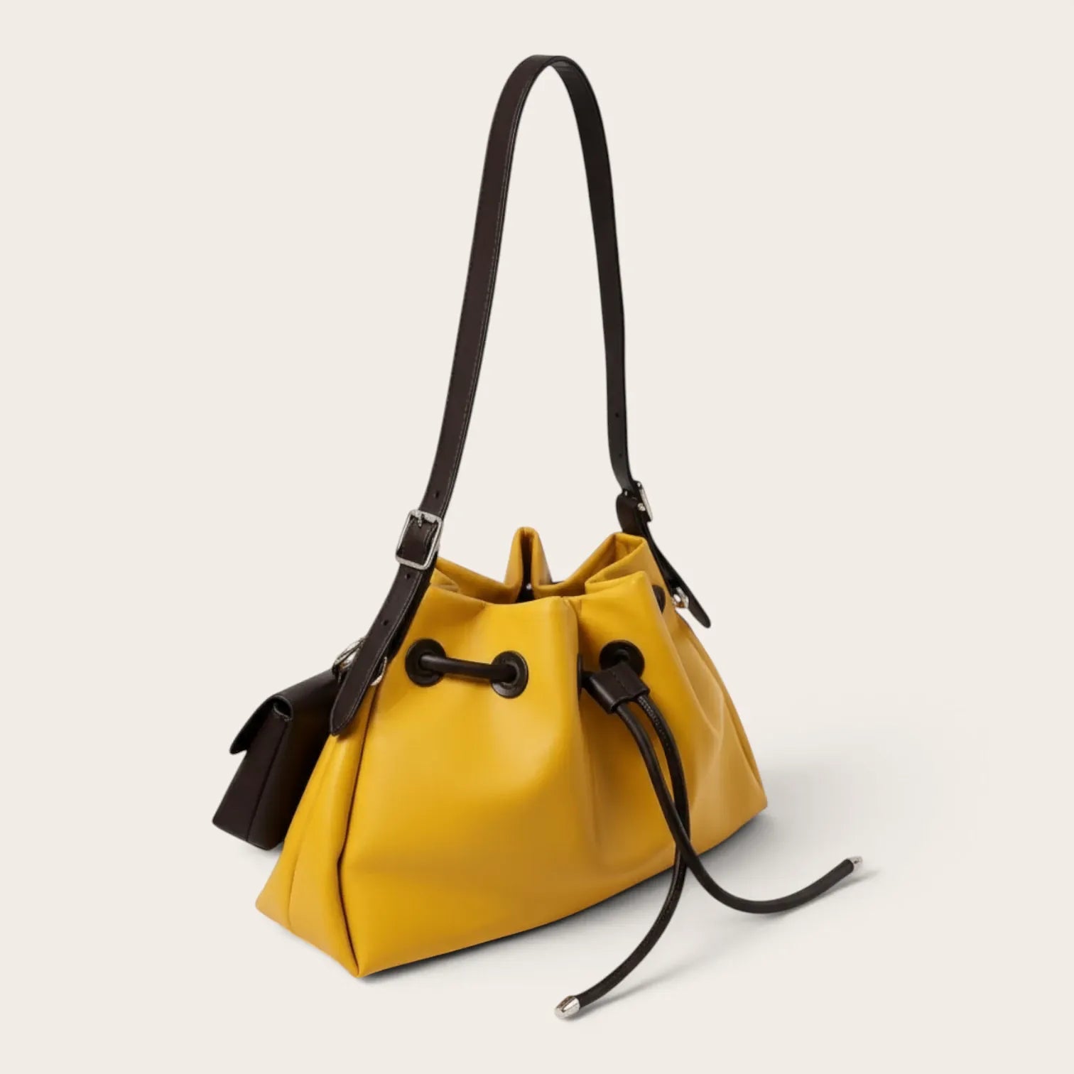 Sac seau magnet-rain Jaune & Marron