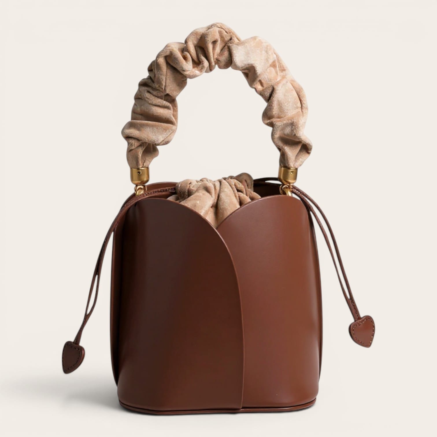 Sac seau pétale similicuir