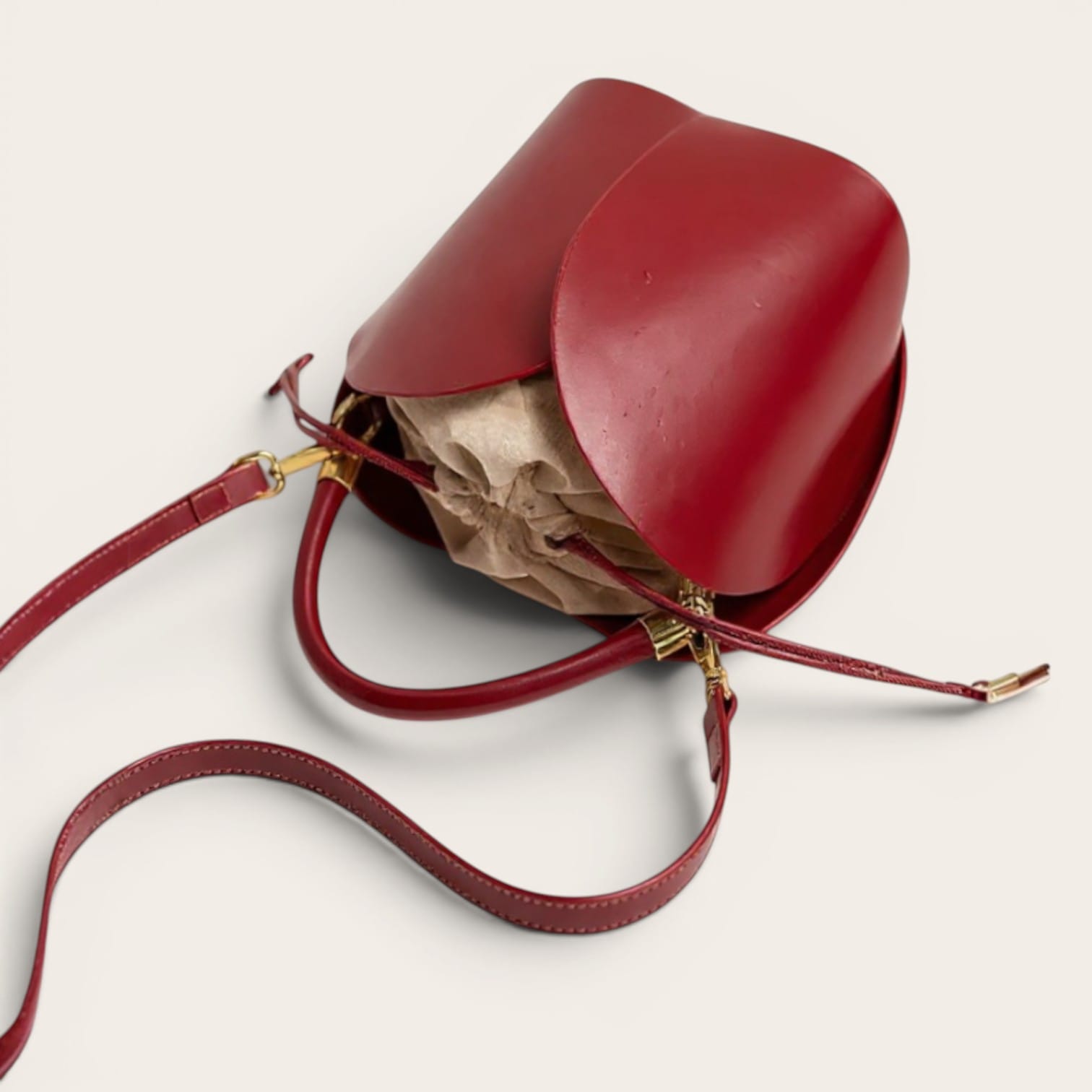 Sac seau pétale similicuir