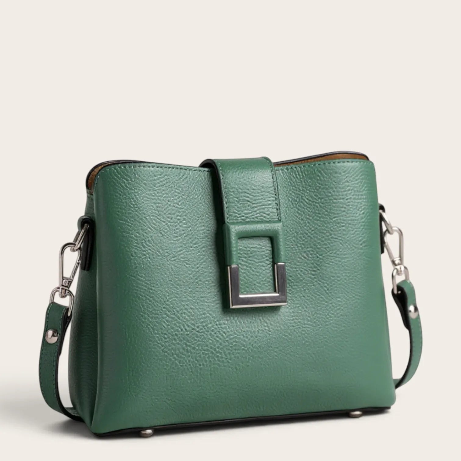 Sac seau rétro grainé Vert