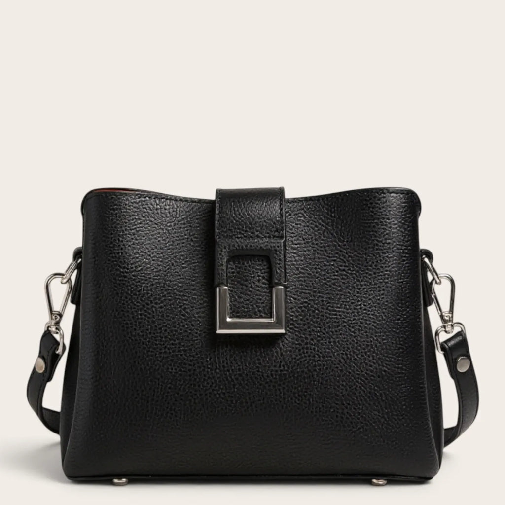 Sac seau rétro grainé Noir