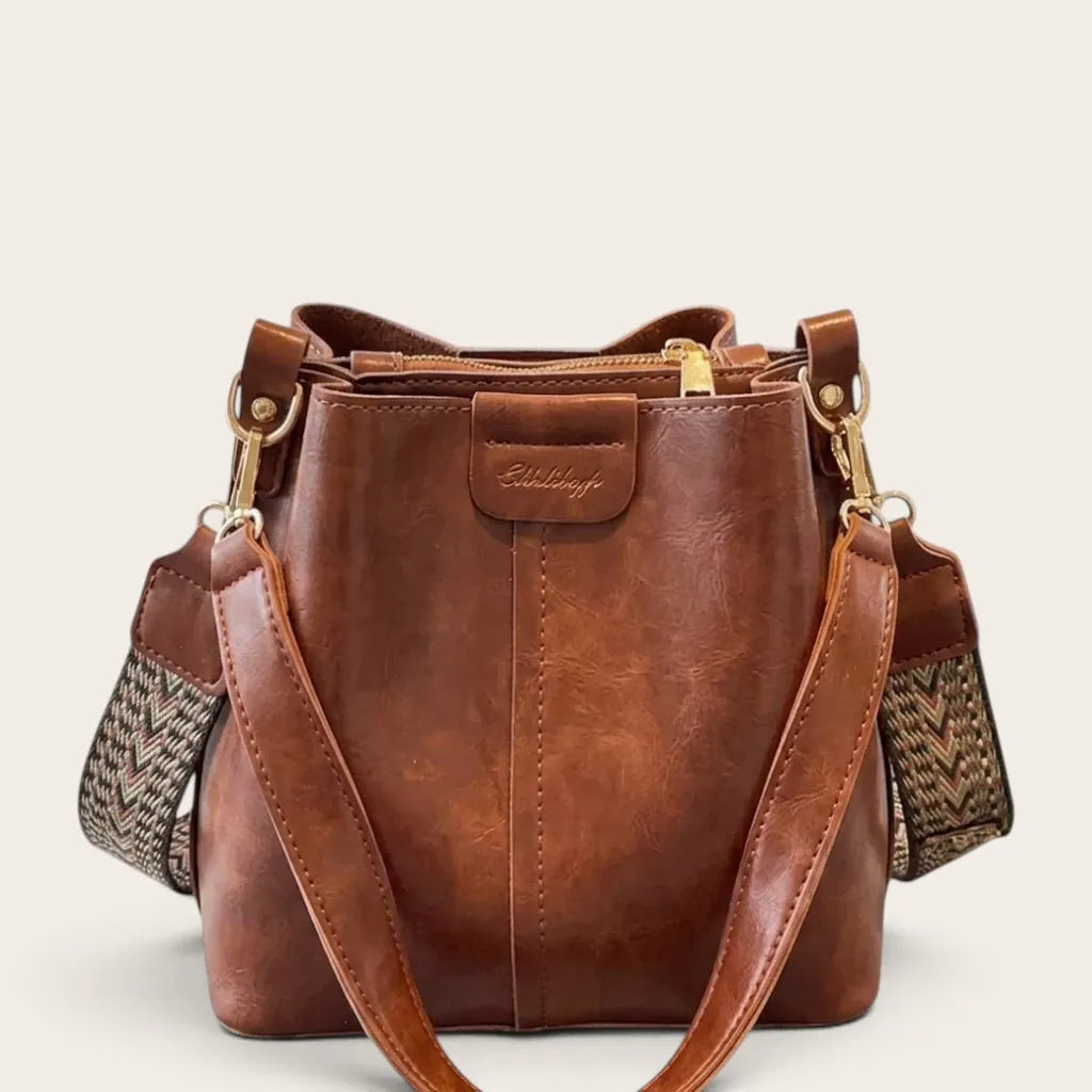 Sac seau similicuir lustré