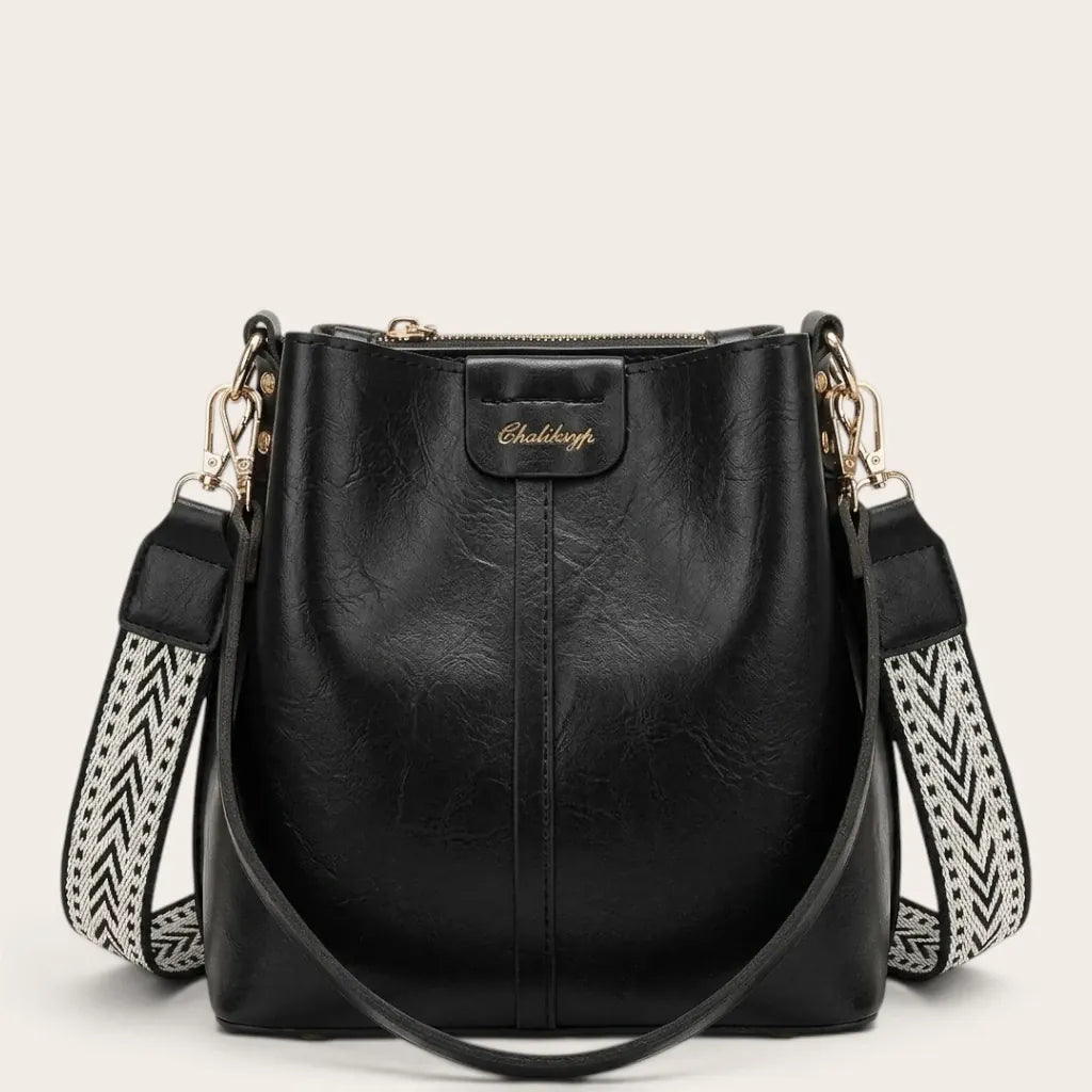 Sac seau similicuir lustré