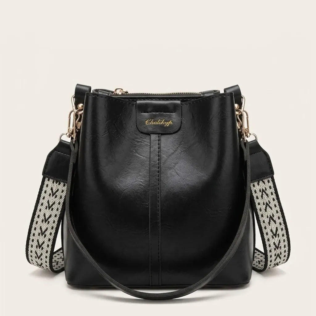 Sac seau similicuir lustré