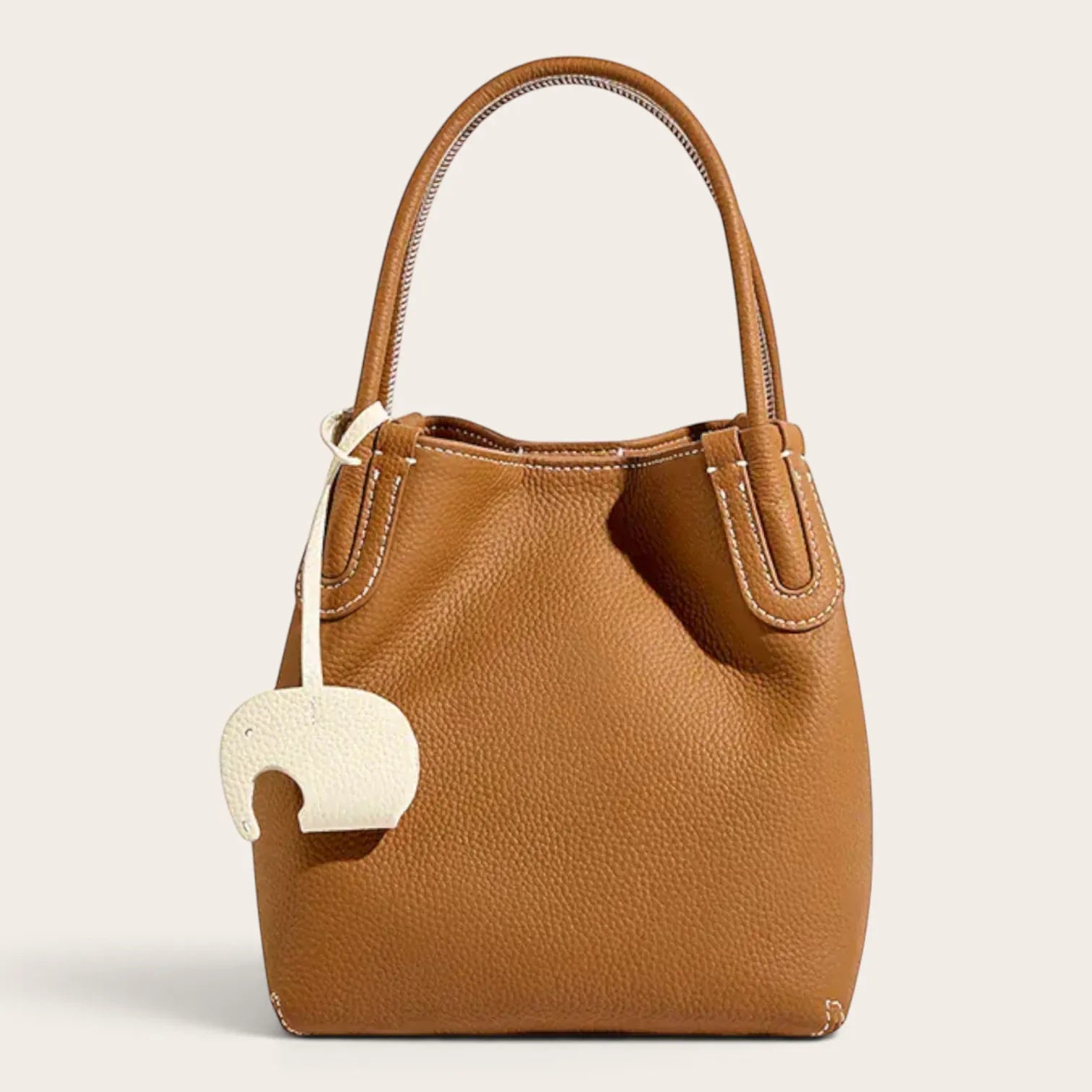 Sac seau souple cuir glands