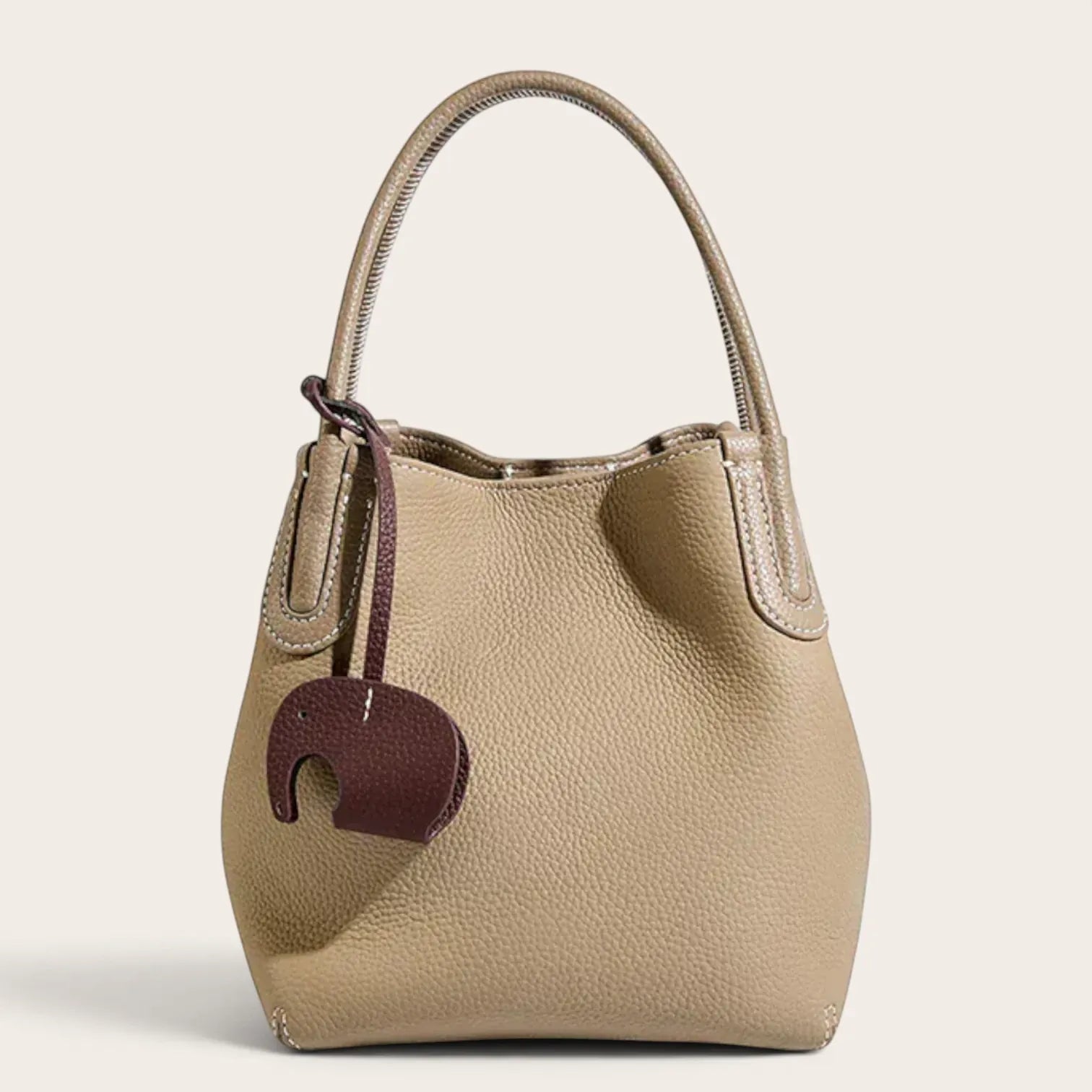 Sac seau souple cuir glands