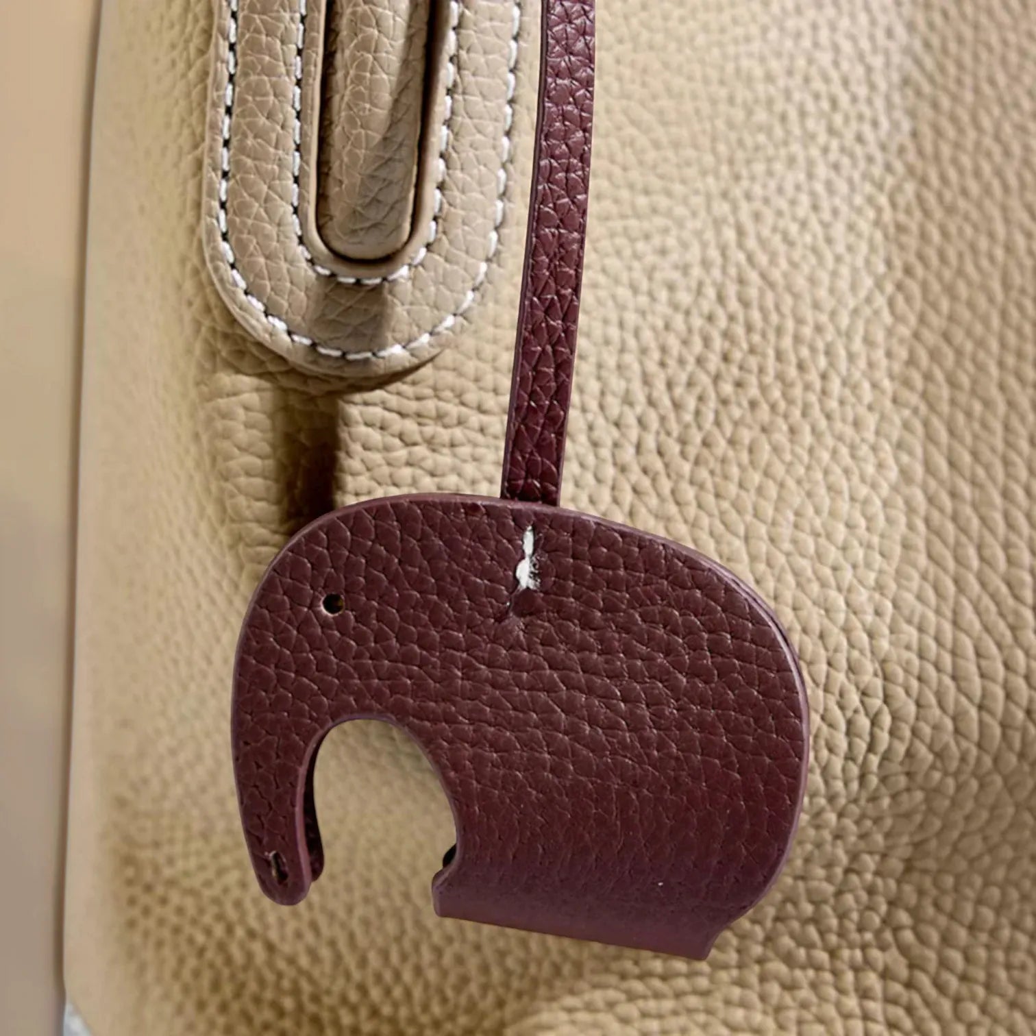 Sac seau souple cuir glands