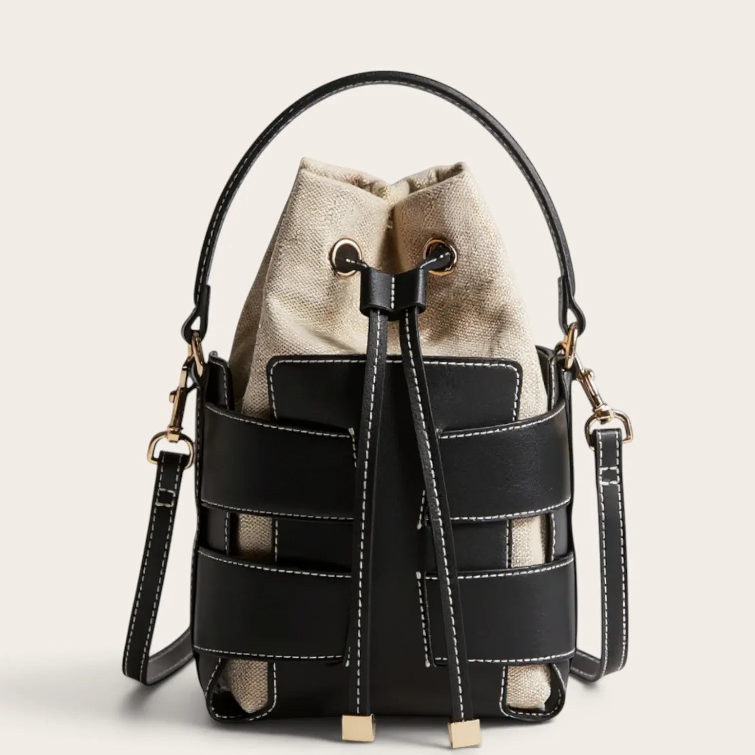 Sac seau squelette similicuir