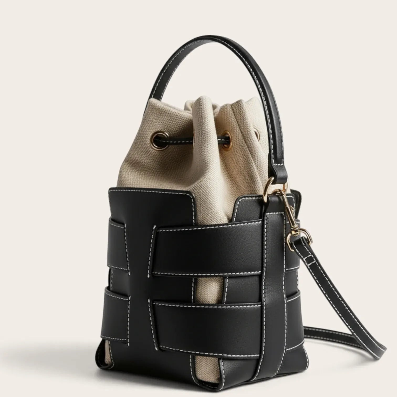 Sac seau squelette similicuir