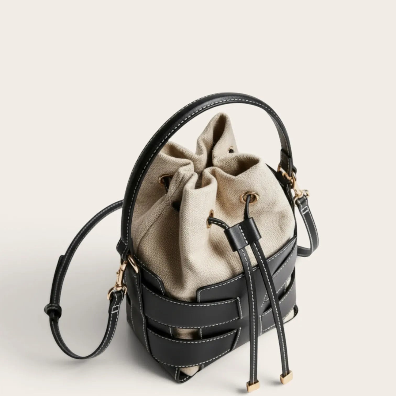 Sac seau squelette similicuir