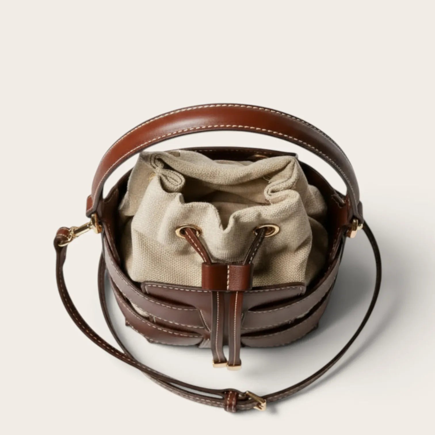 Sac seau squelette similicuir