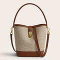 Sac seau toile bicolore