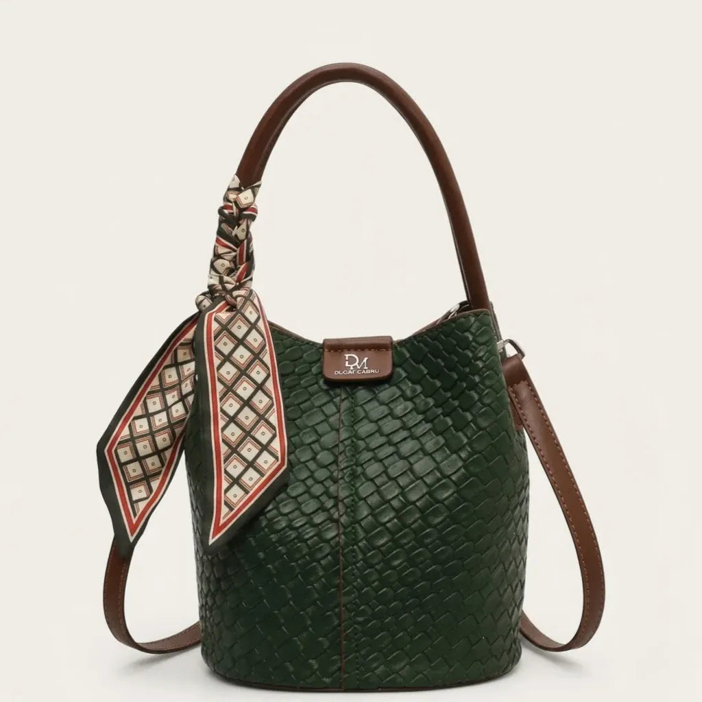 Sac seau tressé