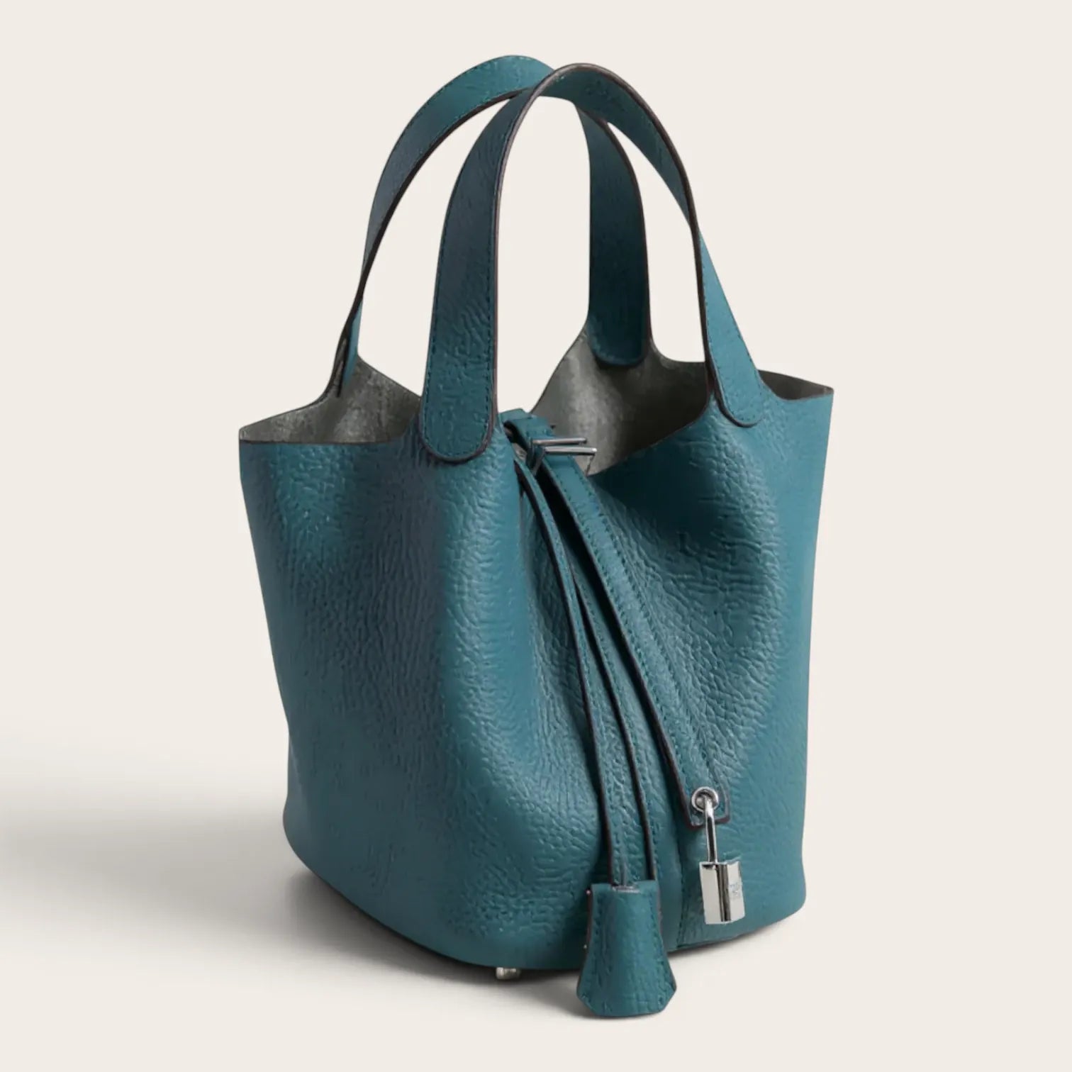 Sac seau turquoise